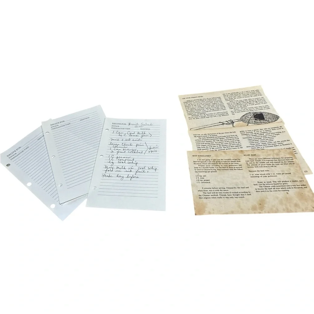 Authentic Vintage Paper Ephemera Book Page Lot
